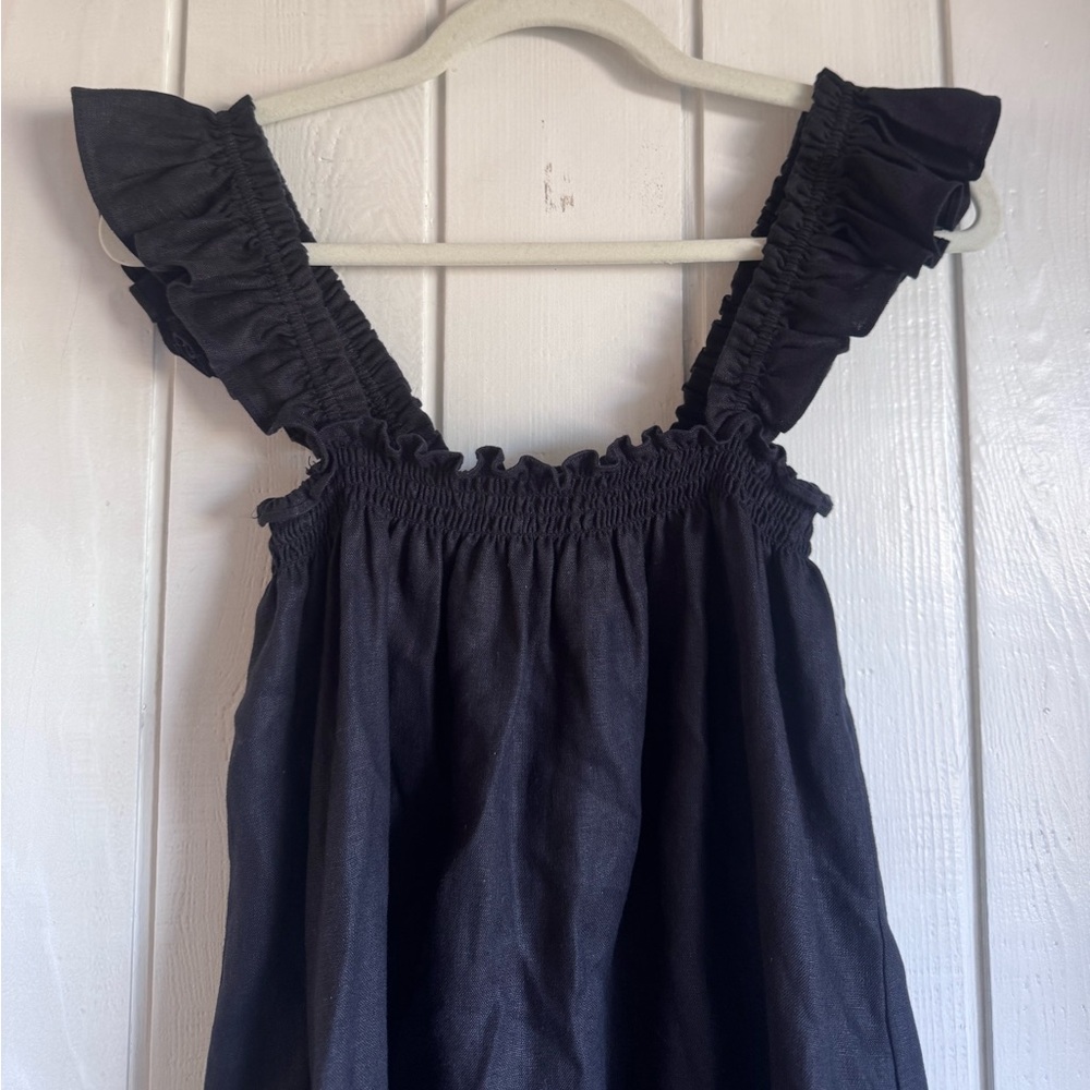 Reformation Albany Linen Mini Dress - Picture 3 of 7